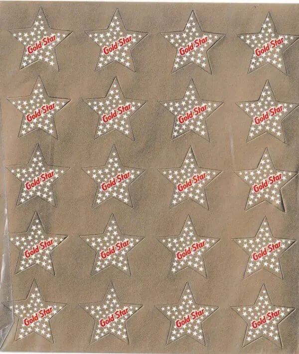 Star Stickers - Gold- Stickers - 60pcs