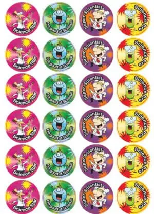 I'm Good at Science Stickers - 72PCS