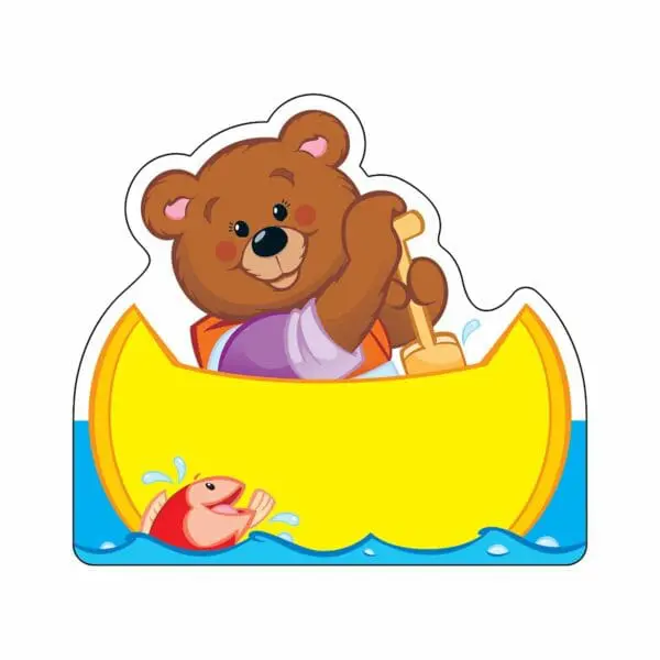 Accents - Cut-Outs - Mini - Canoe Bear - 36pcs