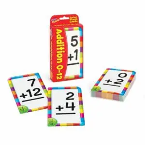 Addition Flash Cards - 0-12 Pocket