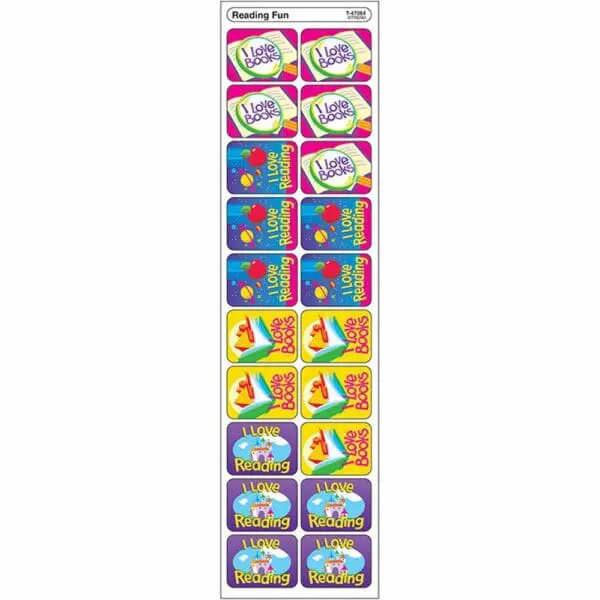 Reading - Fun Stickers - 100PCS - Trend Enterprise