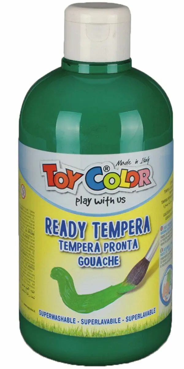Paint - Ready Mix Paint - Superwashable Tempera - Emerald Green 500ml Toy Color