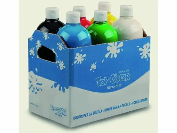 Tempera Superwashable Ready-Mix - 6 Colours - 1000ml