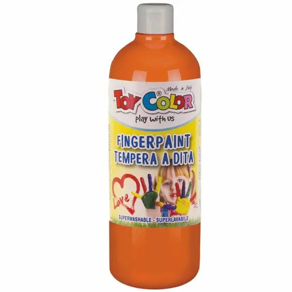 Paint - Orange -Ready Mix Finger Paint - Superwashable - 1000ml