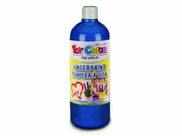 Paint - Blue - Ready Mix Finger Paint - Superwashable - 1000ml