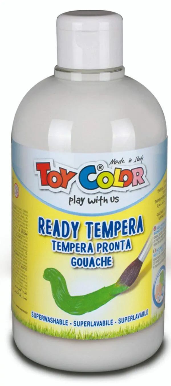 Paint Tempera Superwashable - Ready-Mix - White - 250ml