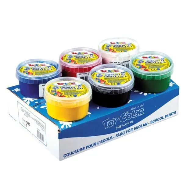 Fingerpaint - BULK Jars 6 Colour 180ml