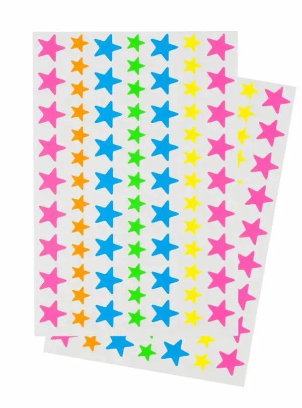 Colour Stars Stickers - 225pcs