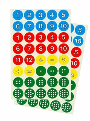 Number Fun Maths Stickers - 80pcs