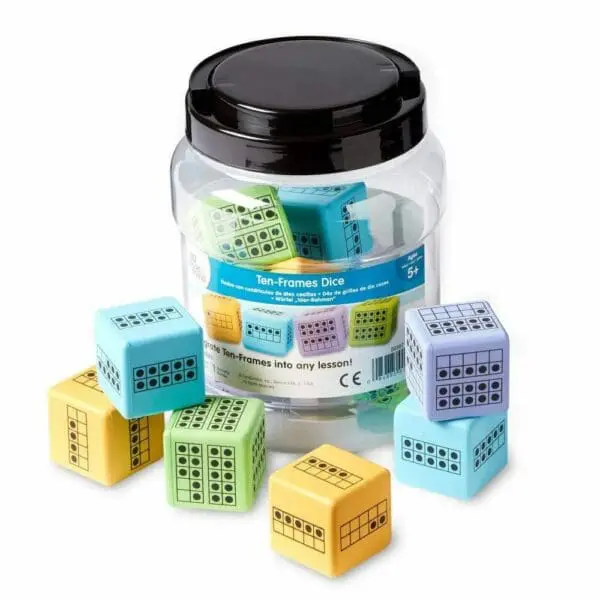 Dice - Ten Frames  5cm 12pcs