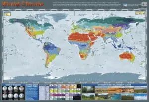 World Climate Zones - Wall Chart - Laminated 76cm x 52cm
