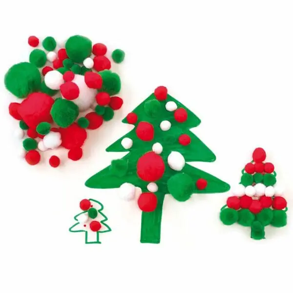 Pom Poms - Christmas - 300pcs