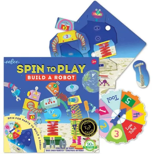Puzzle - Build A Robot Spinner Game - eeBoo