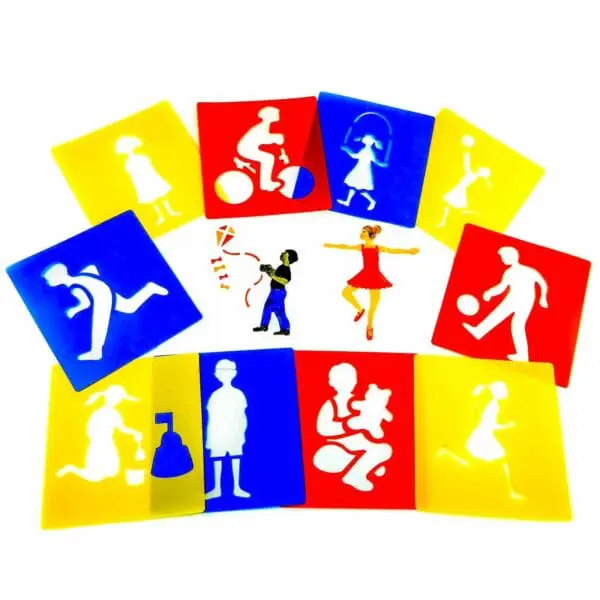People Stencils - Giant 12pc