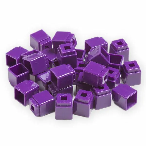 Unifix - Stacking - Counting Cubes - 50pcs (Purple) Polybag