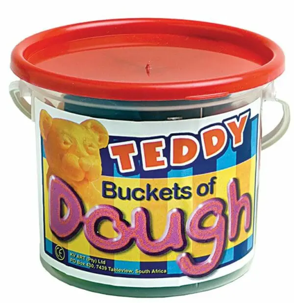 Teddy Buckets of Dough 500g 5 Colours