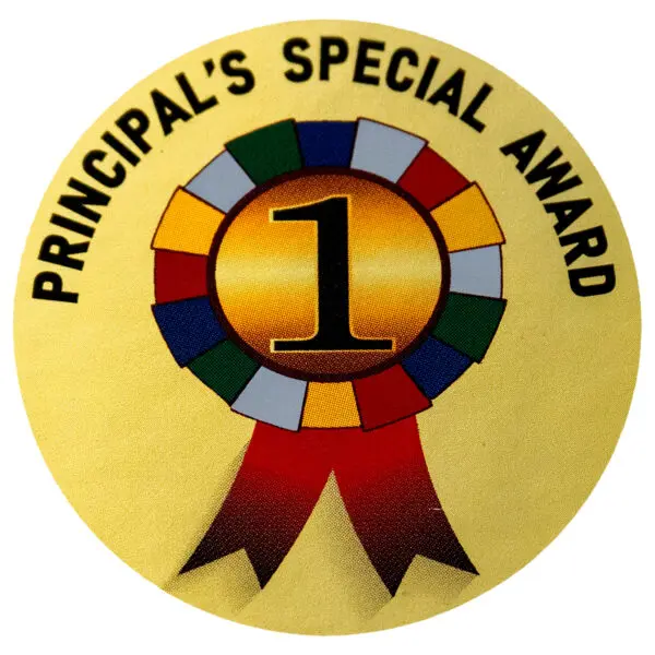 Principal’s Award - Gold Gloss Stickers - 40mm - 100pc/Roll