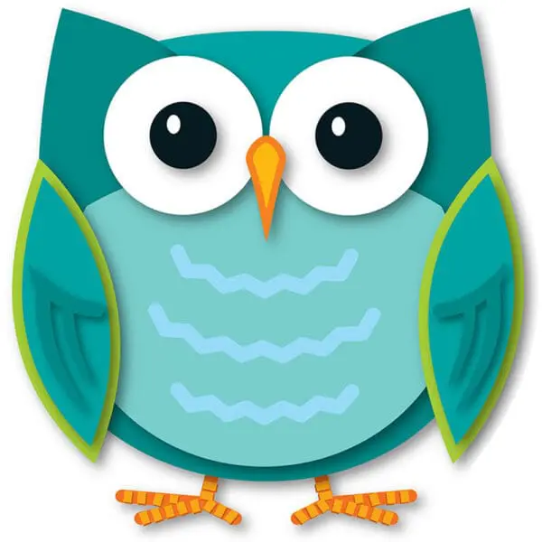 Decoration - Colourful Owl - Double-Sided