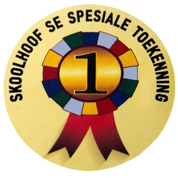 Goue Glans Plakkers Skoolhoof Se Spesiale - 100pc/Roll