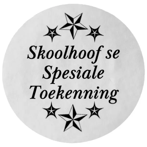 Skoolhoof Se Spesiale Toekenning - Silwer Glans Plakkers - 100pc Roll