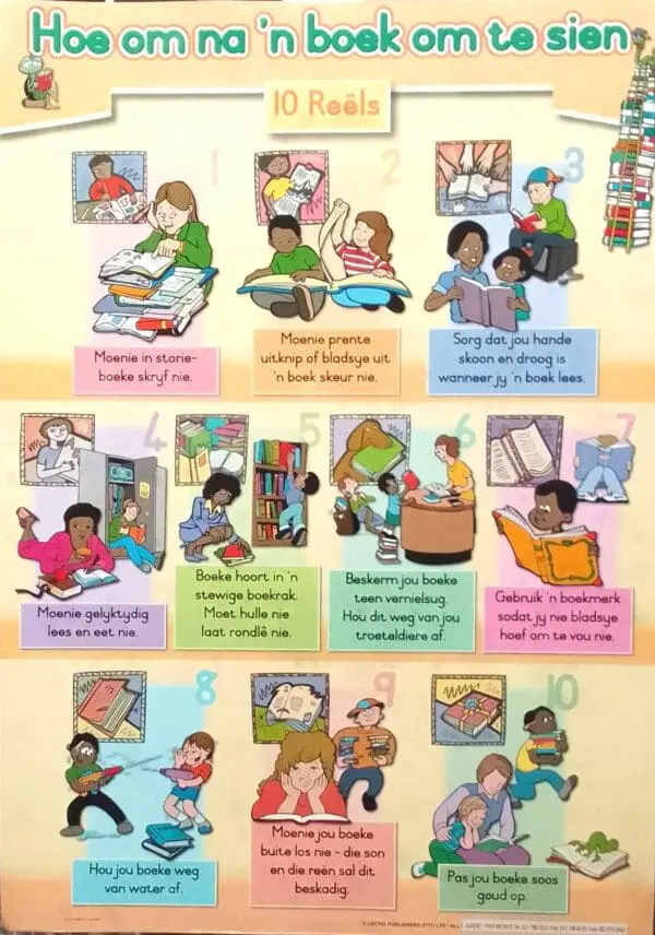 Hoe Om na 'n Boek Om Te Sien - Afrikaans - Wall Chart - Clearance Sale