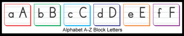 Alphabet - Block Letters - FRIEZE A to Z (5Strips)