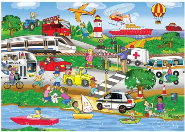 Transport - Wood Puzzle - 24pcs