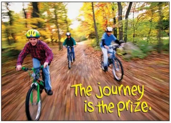 Motivational Poster - The Journey Is The Prize