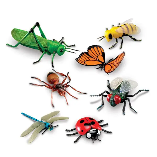 Jumbo Insects - 7pc - Figurines (Approx. Sizes (L) 20 x 13 cm)