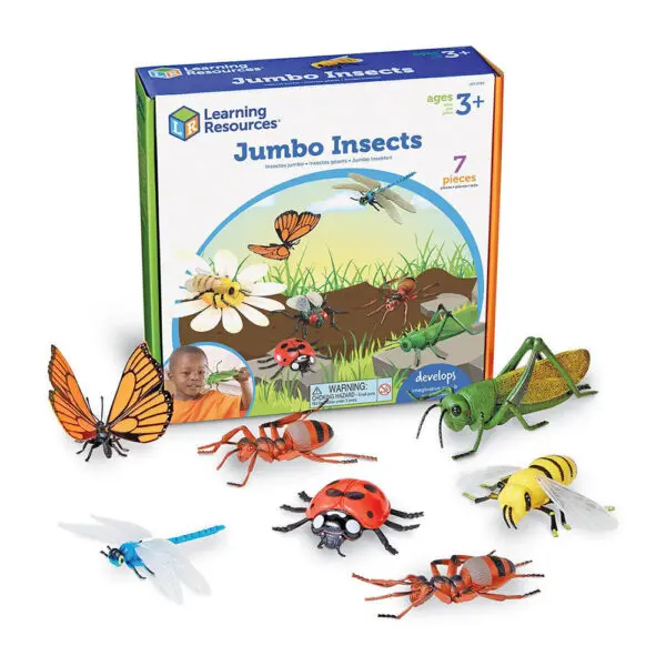 Jumbo Insects - 7pc - Figurines (Approx. Sizes (L) 20 x 13 cm) - Image 2