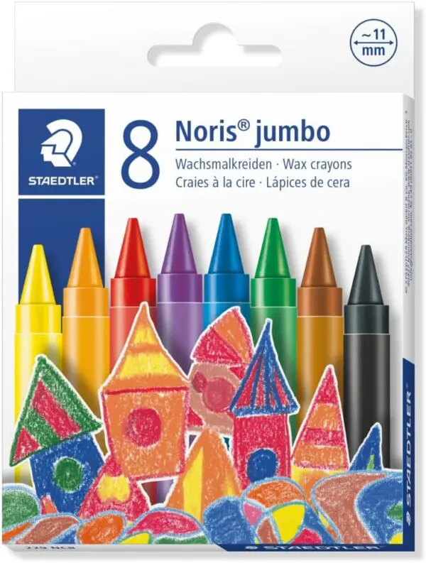 Wax Crayon Jumbo Multicoloured 8pc