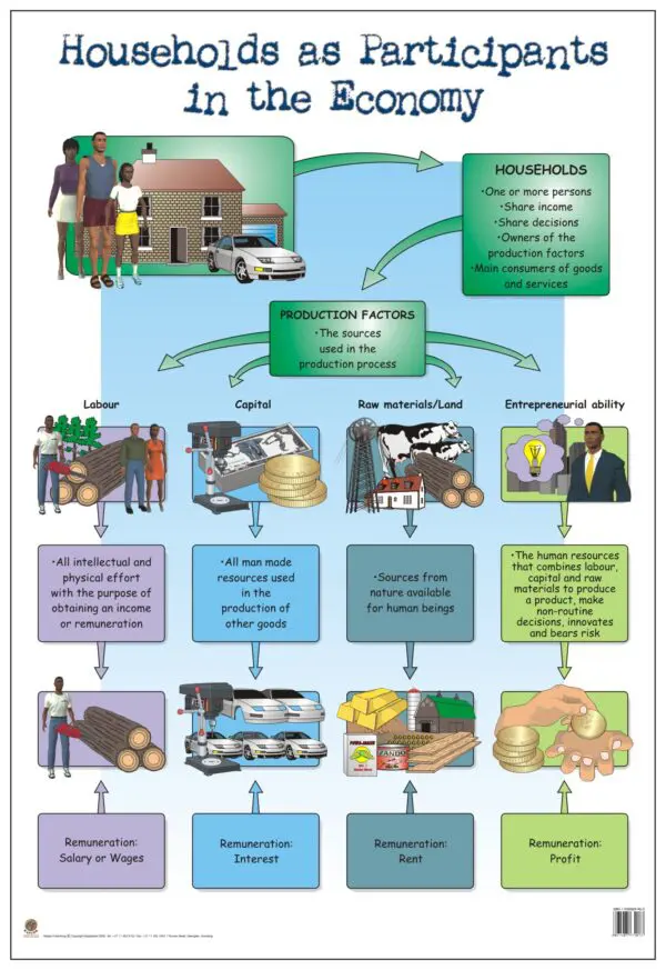 Households as Participants in the Economy - Wall Chart