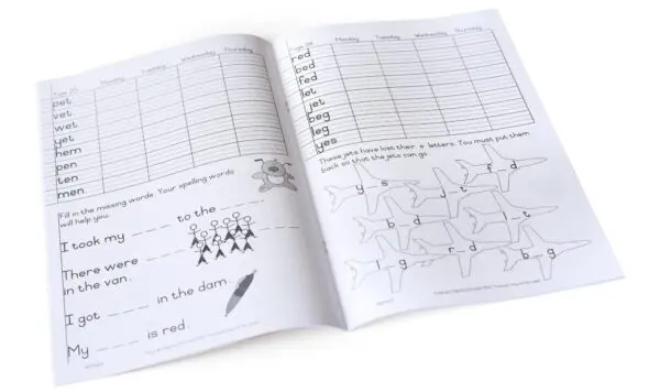 Phonics and Spelling Homework Book 1