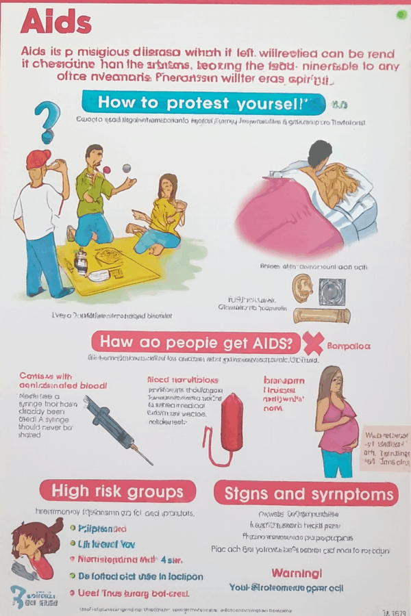 AIDS - Wall Chart - Laminated - Clearance Sale