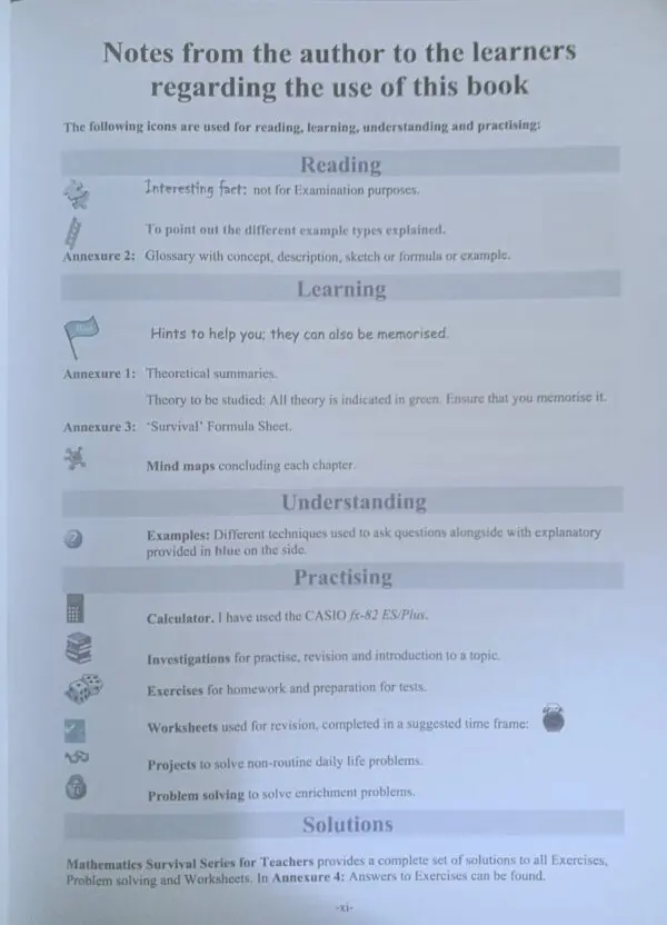 Mathematics - Survival Series - Learners Book - Gr10 - Image 3