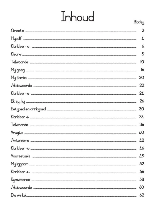 Stap Vir Stap - Afrikaans Werkboek 1- Gr1 - Image 2