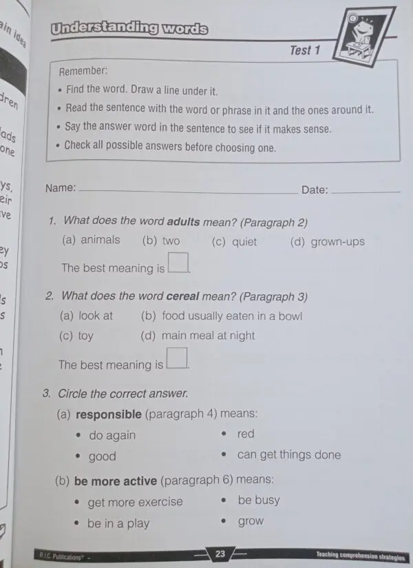 Teaching Comprehension Strategies – Book A – Ages 5–6 - Image 2