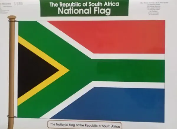 National Flag of South Africa - Wall Chart - Clearance Sale