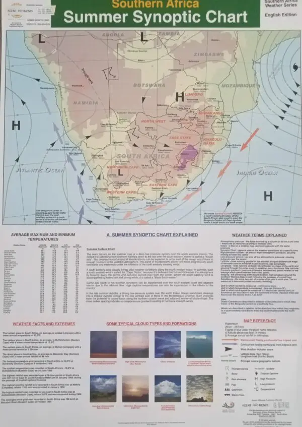 Summer Synoptic Chart - Southern Africa - Clearance Sale