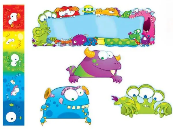 Monsters Bulletin Board Set 28pc