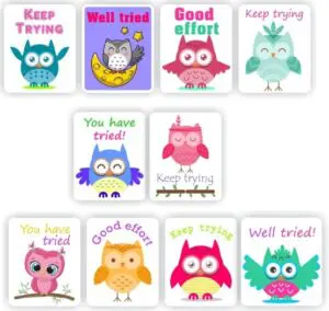 Cute Owl stickers 120 pc