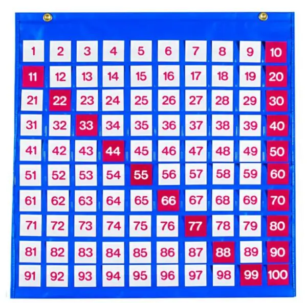 Hundreds Pocket Chart 1-100