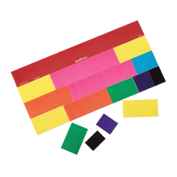 Fraction Tiles - Rainbow Demonstration Clings - 51pcs - Image 2