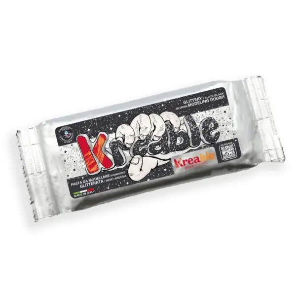 Modeling Clay – Kreable – Air Dry - Glittery Slate-Black 500g