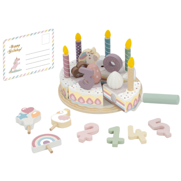 Pretend Play - Rainbow Birthday Cake Toy Set