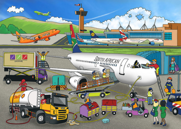 Airport - Wooden - 24pc