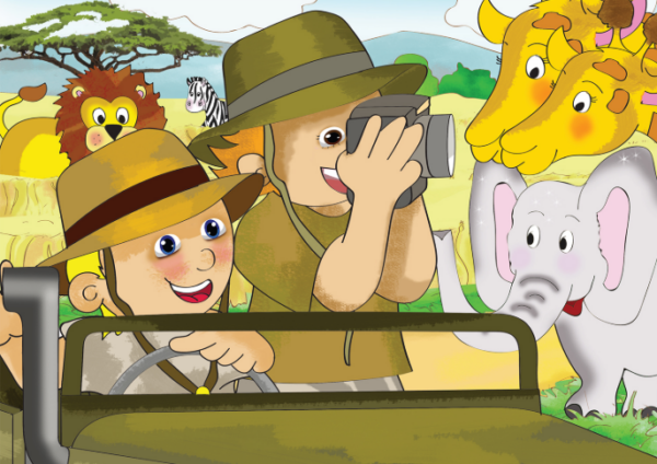 Safari - Wooden -12pc
