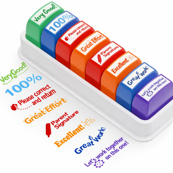 Stamps - Multi-choice Color Teacher Stamps - 8pc