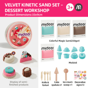 Magic Sand Sweet Treat Play Set -1kg Kinetic Sand + Sensory Bin