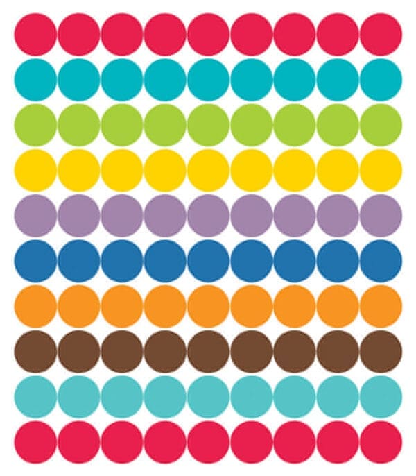 Colour Me Bright Stickers - Chart Seals - 810pcs - Carson Dellosa